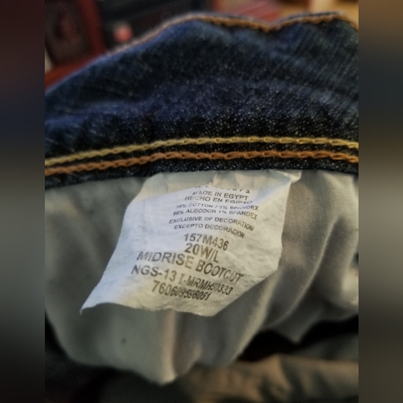 Riders by Lee womens size 20W/L midrise bootcut - Picture 3 of 3